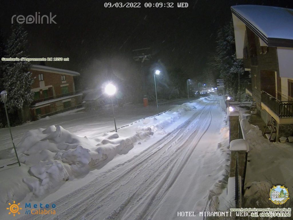 neve a gambarie 9 marzo 2022