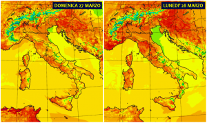 previsioni meteo italia 27 28 marzo 2022