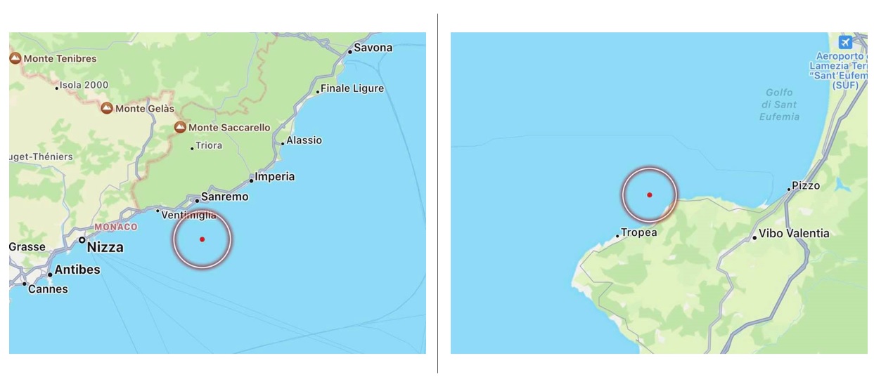 Terremoti: scosse al largo della Calabria e della Liguria | DATI e MAPPE