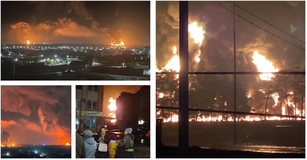 Russia incendio deposito carburante a Bryansk