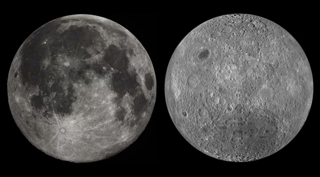 lato vicino e lontano luna