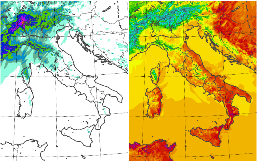 meteo italia 24 aprile 2022