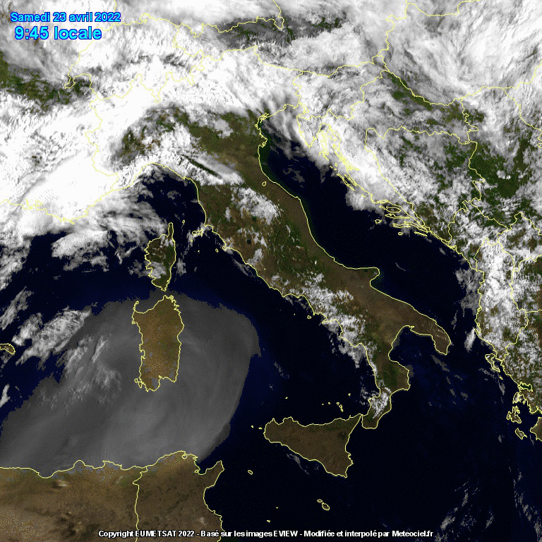 sabbia del sahara 23 aprile 2022