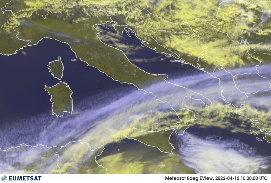 satellite meteo 16 aprile 2022