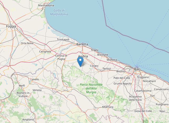 terremoto andria puglia