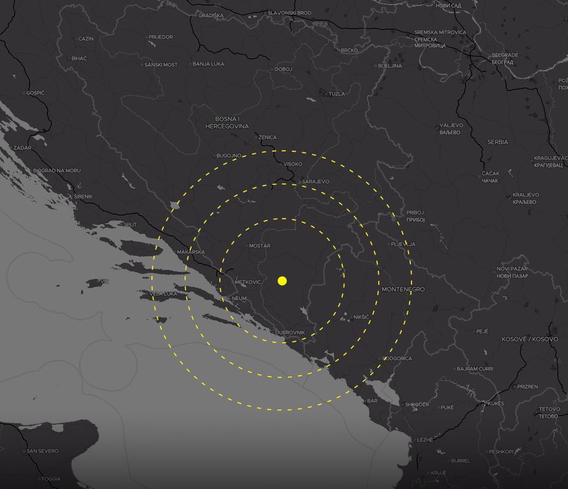 terremoto bosnia oggi