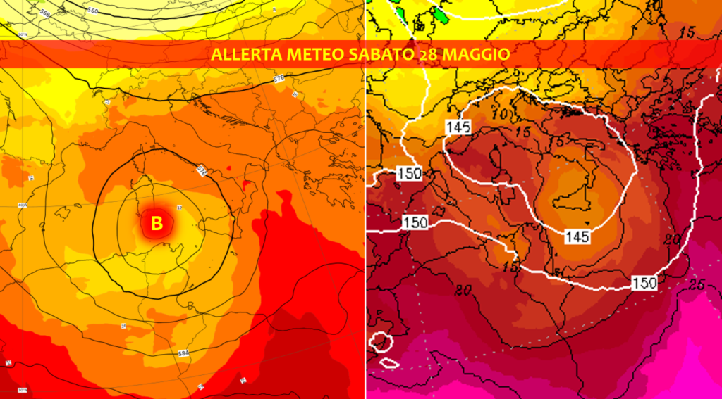allerta meteo sabato 28 maggio