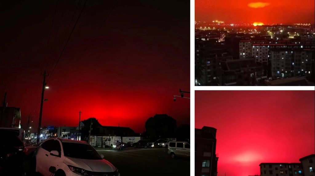 cielo rosso Zhoushan