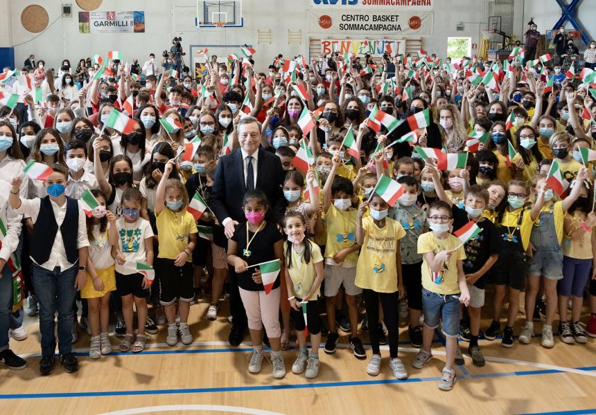 draghi scuola verona mascherina