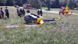 elicottero precipitato quargnento
