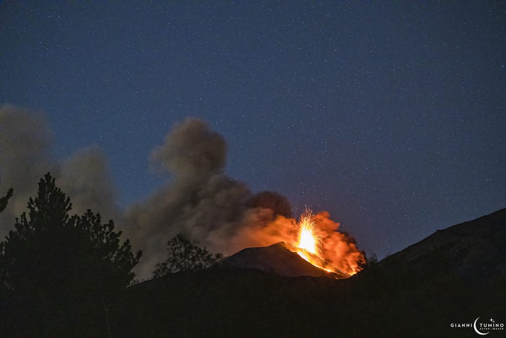 flusso piroclastico etna 21 maggio 2022