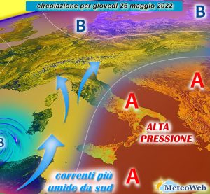 previsioni meteo 26 maggio