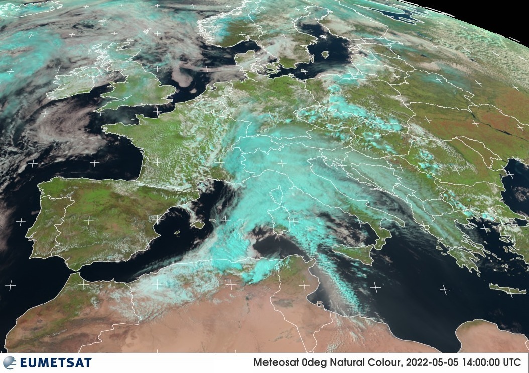 satellite meteo italia 5 maggio 2022