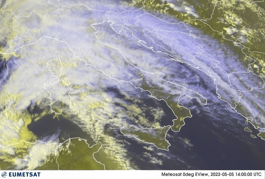 satellite meteo italia 5 maggio 2022