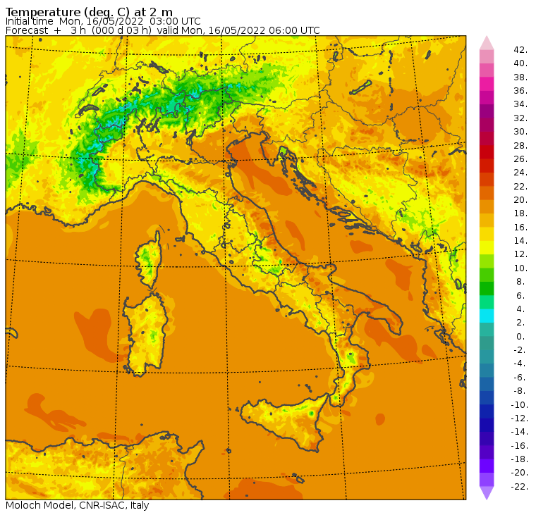 temperature minime italia