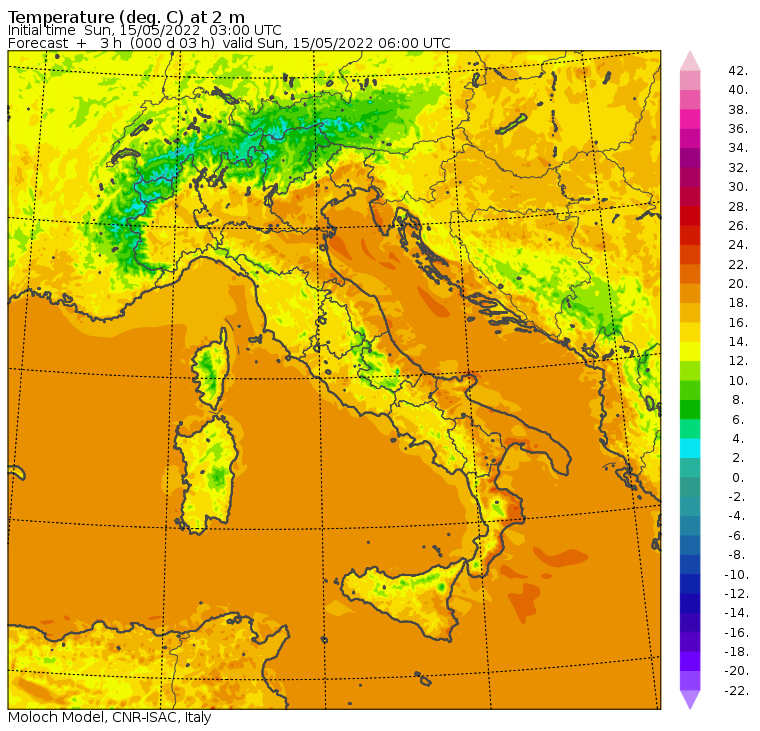 temperature minime italia