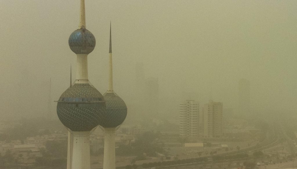 tempesta di sabbia kuwait