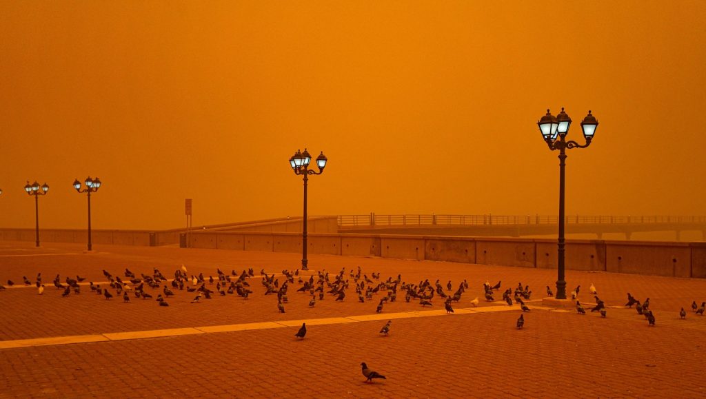 tempesta di sabbia kuwait
