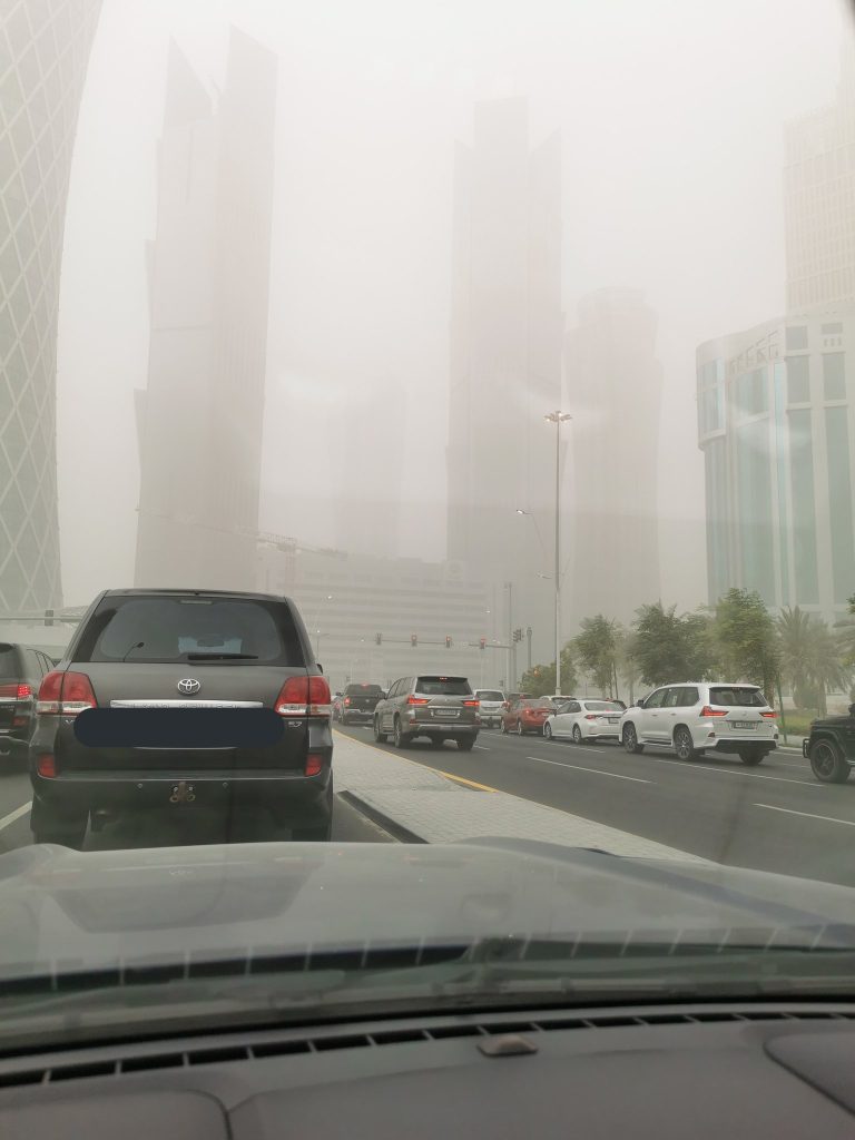 tempesta di sabbia kuwait