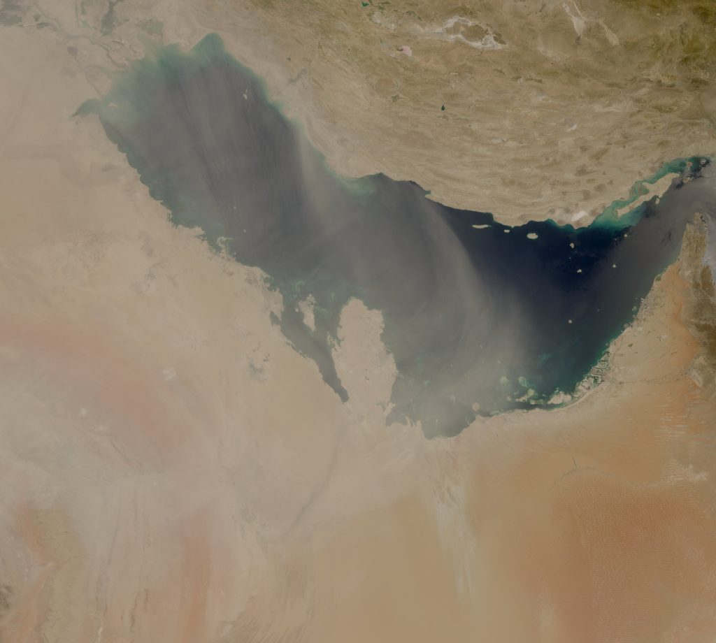tempesta di sabbia penisola arabica