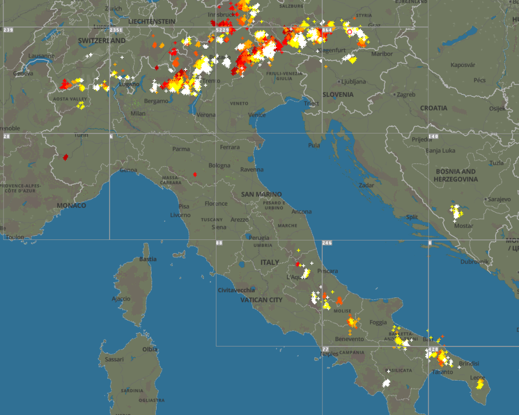 temporali italia 16 maggio 2022