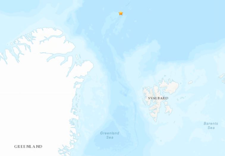 terremoto groenlandia svalbard