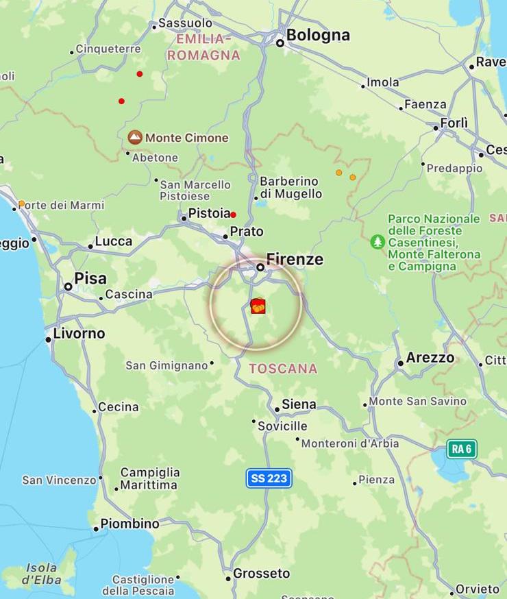 terremoto toscana 12 maggio 2022