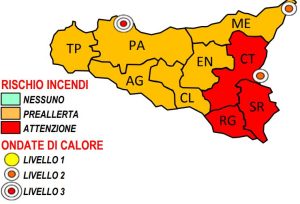 allerta caldo incendi sicilia 28 giugno 2022