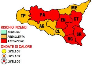 allerta incendi sicilia 27 giugno 2022