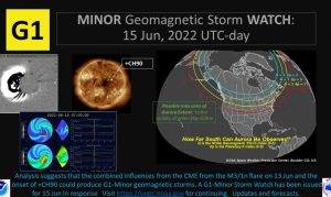 allerta tempeste geomagnetiche 15 giugno