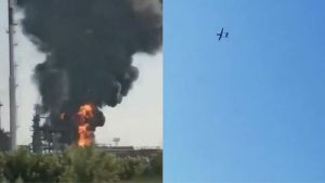 attacco droni raffineria russa