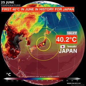 caldo record giappone giugno 2022