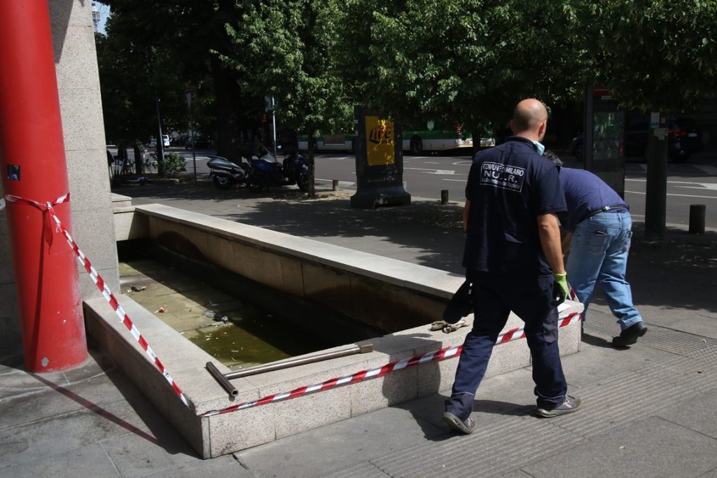 siccità fontane milano