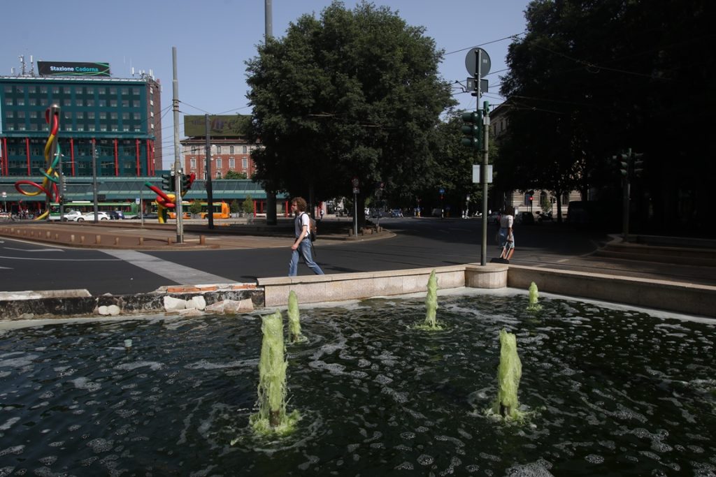 siccità fontane milano