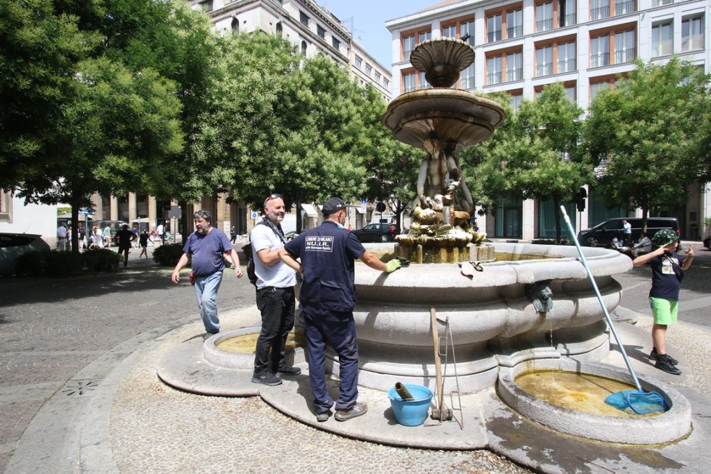 siccità fontane milano
