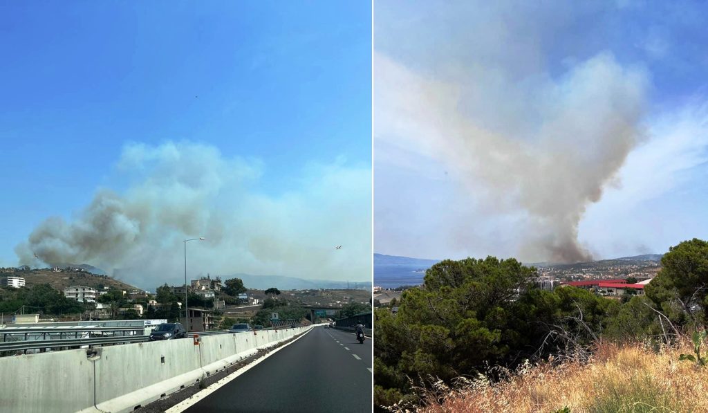 incendio reggio calabria