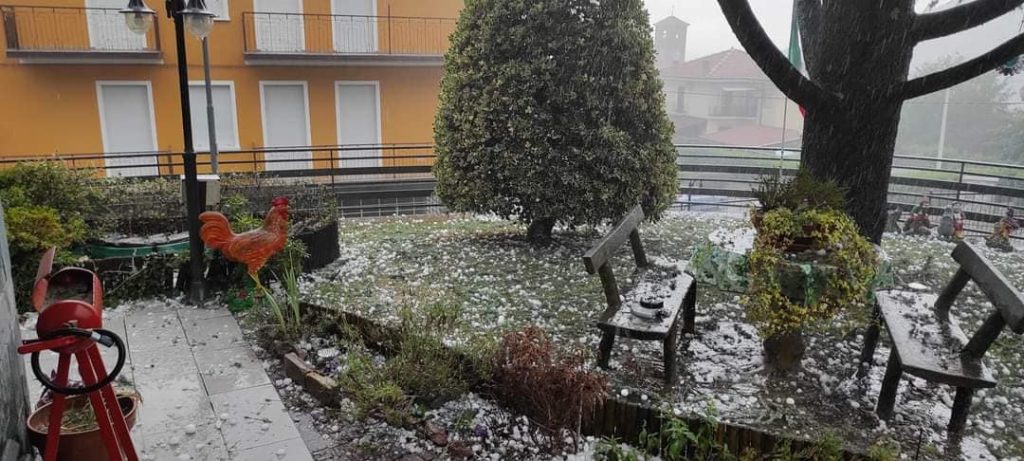 maltempo grandine forno canavese piemonte
