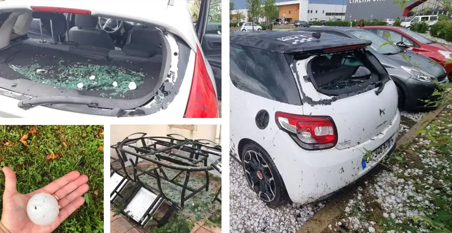 maltempo grandine francia