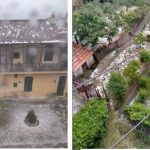 Maltempo Lazio, forte grandinata nel Romano: disagi sull’A24, danni nelle campagne | FOTO