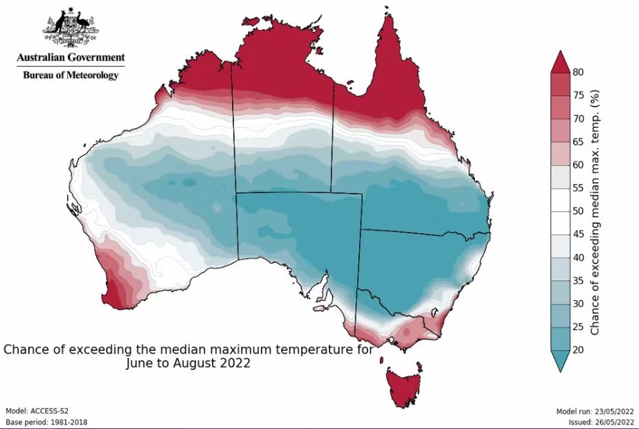previsioni meteo inverno 2022 australia temperature