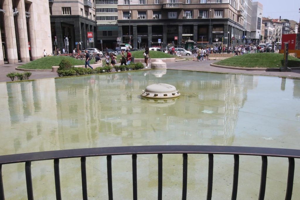 siccità fontane milano