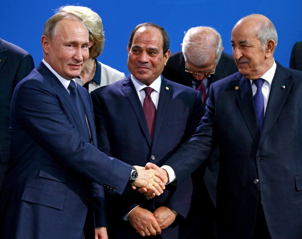vladimir putin e Abdelmadjid Tebboune