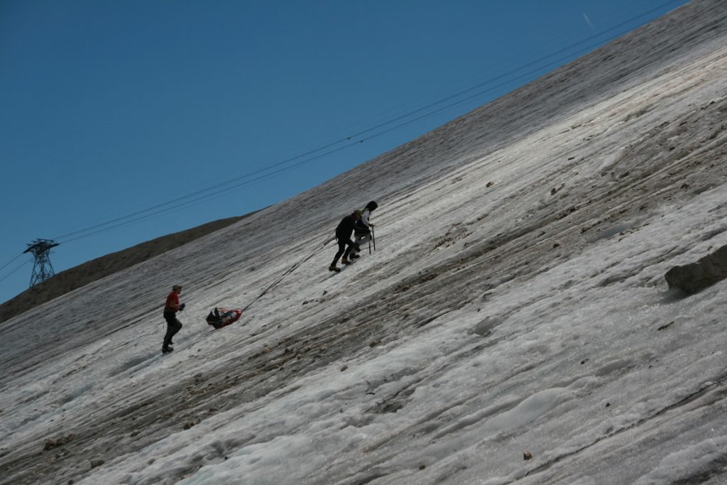 Rilievi georadar in Marmolada