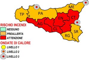allerta caldo incendi sicilia 2 luglio 2022