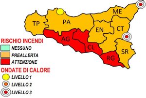 allerta caldo incendi sicilia 3 luglio 2022