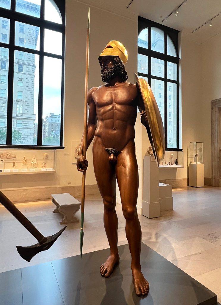 bronzi di riace metropolitan museum new york