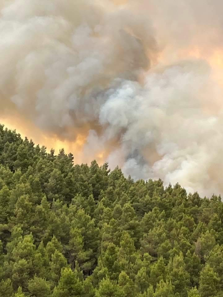 incendio Ascoli Satriano puglia