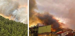 incendio Ascoli Satriano puglia