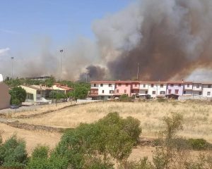 incendio mandas sardegna