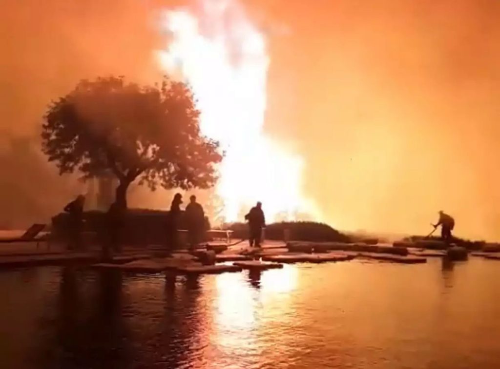incendio resort amanzoe grecia